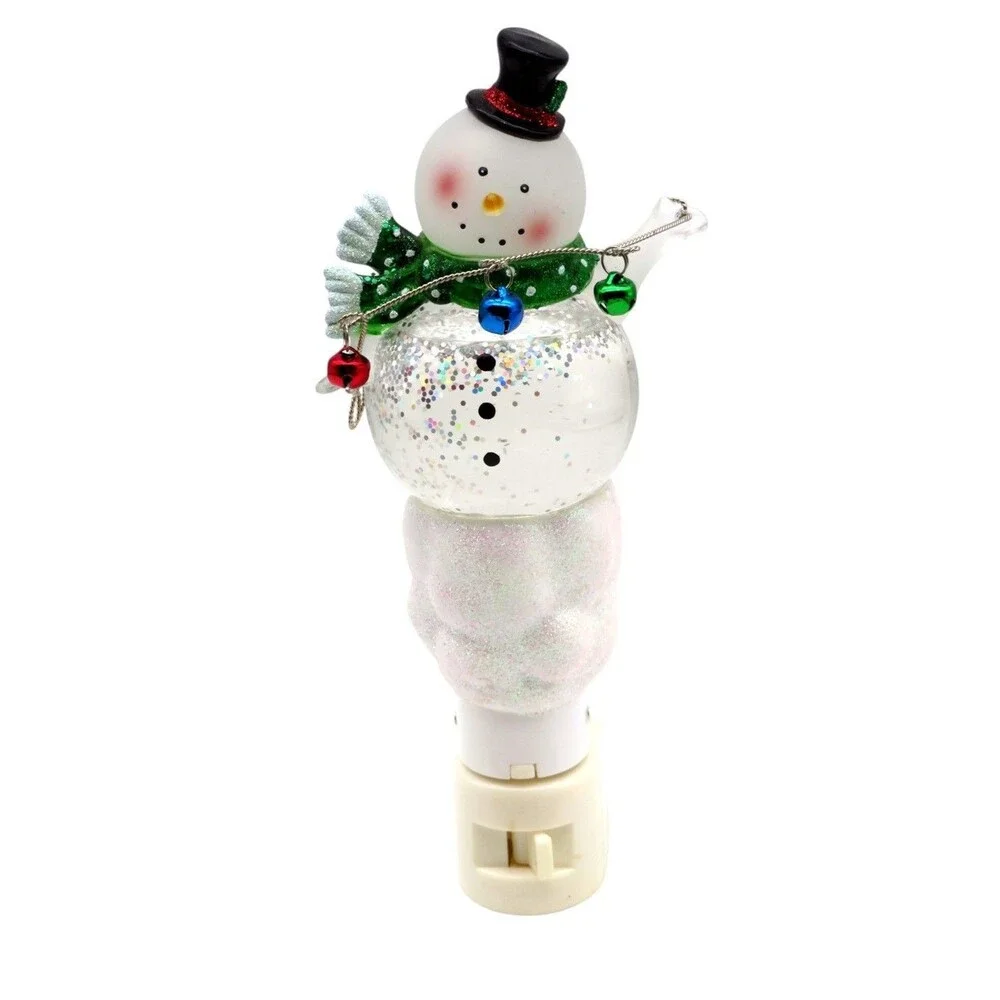 Vintage Seasons of Cannon Falls Lights in the Night Snowman Plug-In Night Light